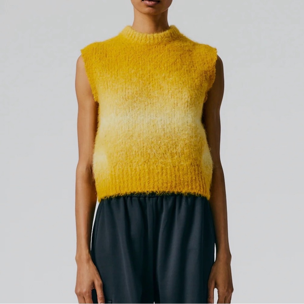 Tibi Mustard Knit Sweater